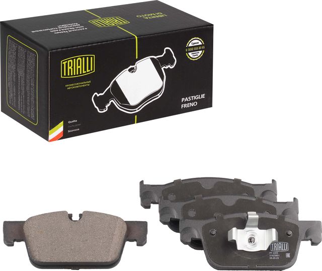 Тормозные колодки Trialli (Low-Metallic) передние для Volvo V90 II 2016-2026. Артикул PF 4355