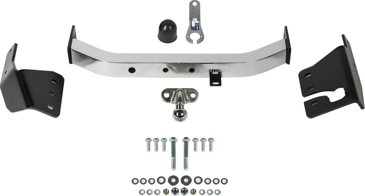 Фаркоп Rival (с нерж. накладкой) для Toyota Fortuner II (кроме TRD) 2017-2026. Артикул F.5705.002