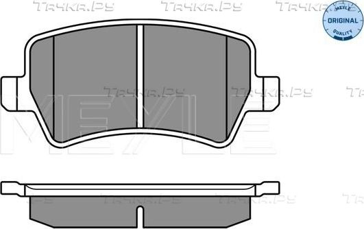 Тормозные колодки Meyle Original задние для Volvo S60 II 2010-2018. Артикул 025 244 9617