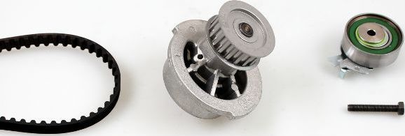 Помпа (водяной насос) с комплектом ремня ГРМ Hepu для Opel Combo B 1994-2001. Артикул PK03121