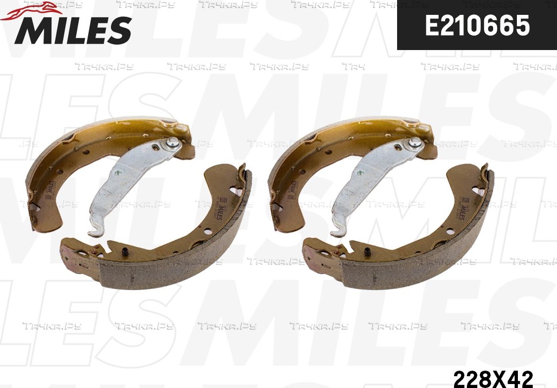 Тормозные колодки Miles задние для Opel Astra H 2004-2014. Артикул E210665
