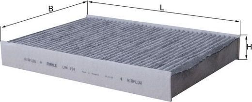 Салонный фильтр Mahle. Артикул LAK 814