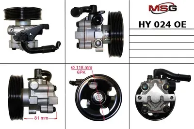 HY024OEM Насос ГУР новый оригинальный Hyundai Santa Fe 2001-2006, Hyundai Trajet (MSG). Артикул HY024OEM