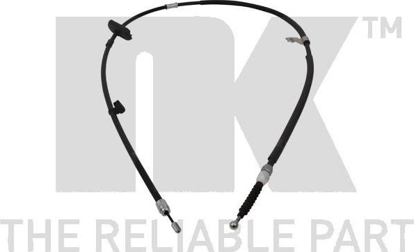 Трос ручника (тросик ручного тормоза) NK. Артикул 905022