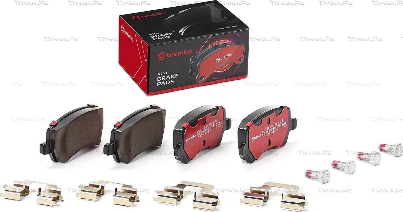 Тормозные колодки Brembo XTRA LINE задние для Ford Galaxy II 2006-2015. Артикул P 24 078X