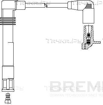 Высоковольтные провода (провода зажигания) Bremi. Артикул 191/75
