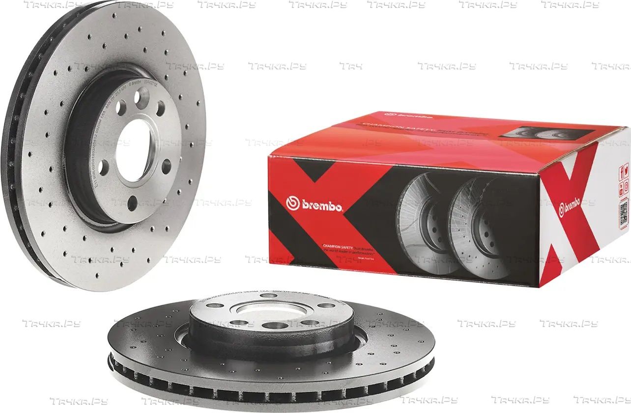 Тормозной диск Brembo XTRA LINE - Xtra передний для Ford Galaxy II 2006-2015. Артикул 09.A427.1X