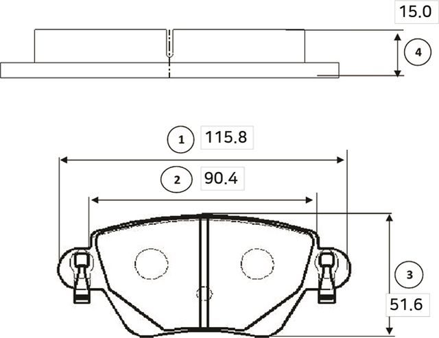 Тормозные колодки CTR задние для Renault Kangoo I 2001-2009. Артикул GK0191