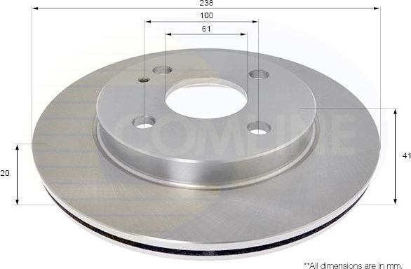 Тормозной диск Comline COATED. Артикул ADC0472V