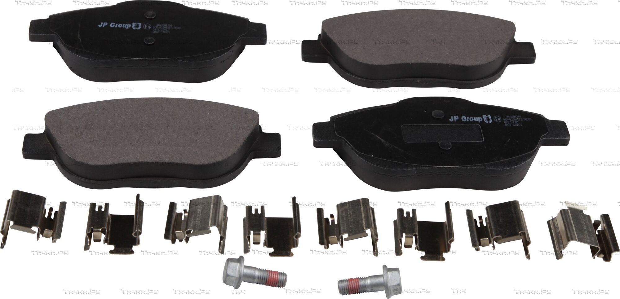 Тормозные колодки JP Group передние для Opel Corsa F 2019-2026. Артикул 3163604210