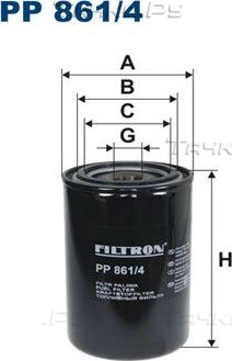 Топливный фильтр Filtron. Артикул PP 861/4