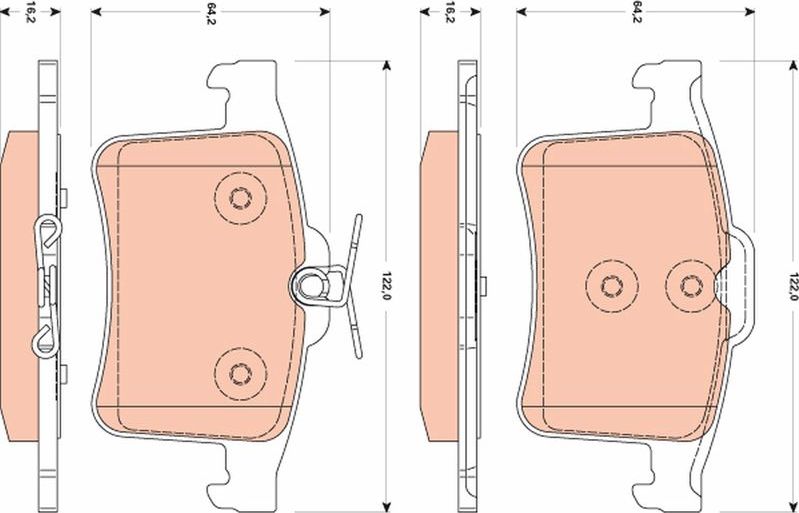 Тормозные колодки TRW. Артикул GDB1877