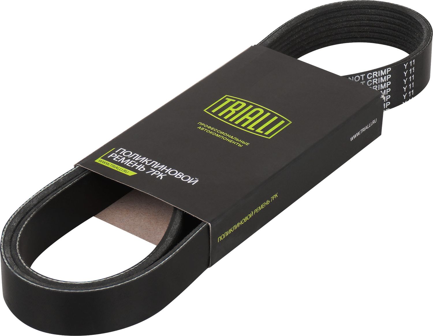 Приводной ремень поликлиновой Trialli (EPDM (Этилен-пропиленовый каучук)). Артикул 7PK1140