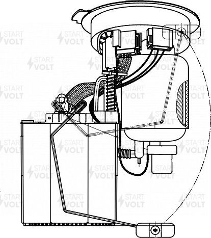 Бензонасос (топливный насос) StartVOLT. Артикул SFM 2190