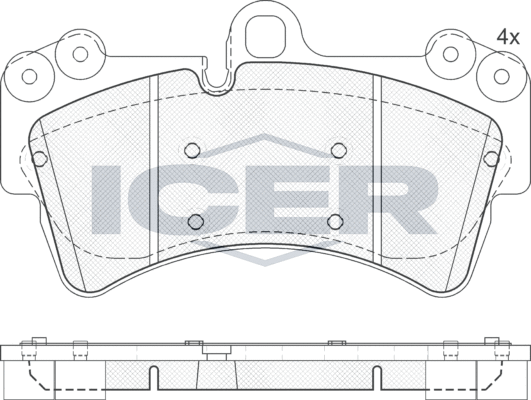 Тормозные колодки Icer. Артикул 181595