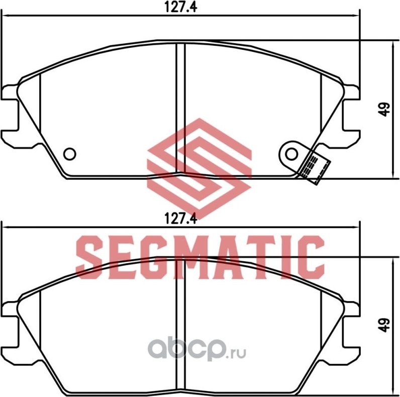 SGBP2608 Колодка торм диск пер Hyundai Getz 1.4 2005-2010 Hyundai Accent 1.5 200 (Segmatic) Segmatic. Артикул SGBP2608