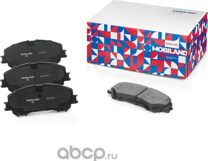 Колодки тормозные дисковые передние (4 шт.) с п/шум. пласт. NISSAN QASHQAI II (J (Mobiland). Артикул 429102370