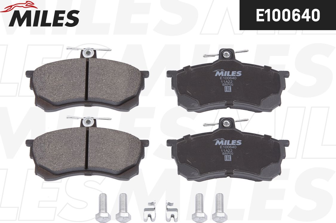 Тормозные колодки Miles (Semi-Metallic). Артикул E100640