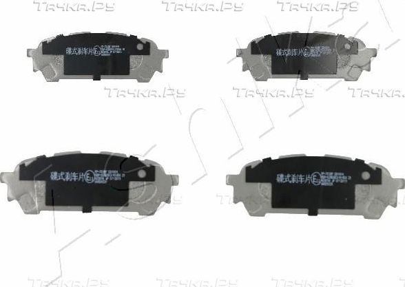 Тормозные колодки ASHIKA задние для Subaru Impreza II 2001-2009. Артикул 51-07-703