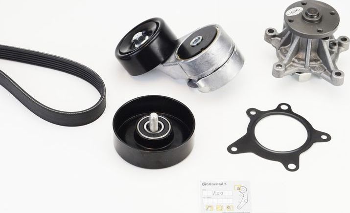 Комплект поликлинового ремня  с водяным насосом) KIA: RIO III ContiTech. Артикул 6PK2140WP1