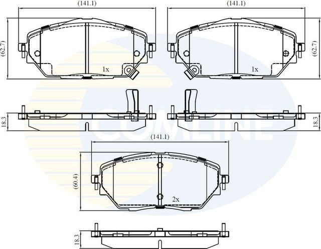 Тормозные колодки Comline Comline. Артикул CBP32438
