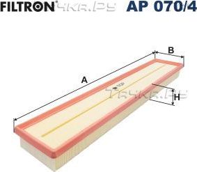 Воздушный фильтр Filtron. Артикул AP 070/4