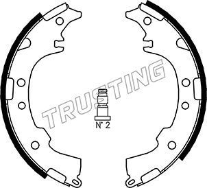 Тормозные колодки Trusting. Артикул 115.304
