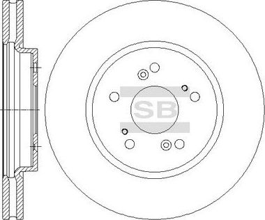 Тормозной диск Sangsin Hi-Q. Артикул SD4122