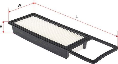 Воздушный фильтр Sakura. Артикул A-1643