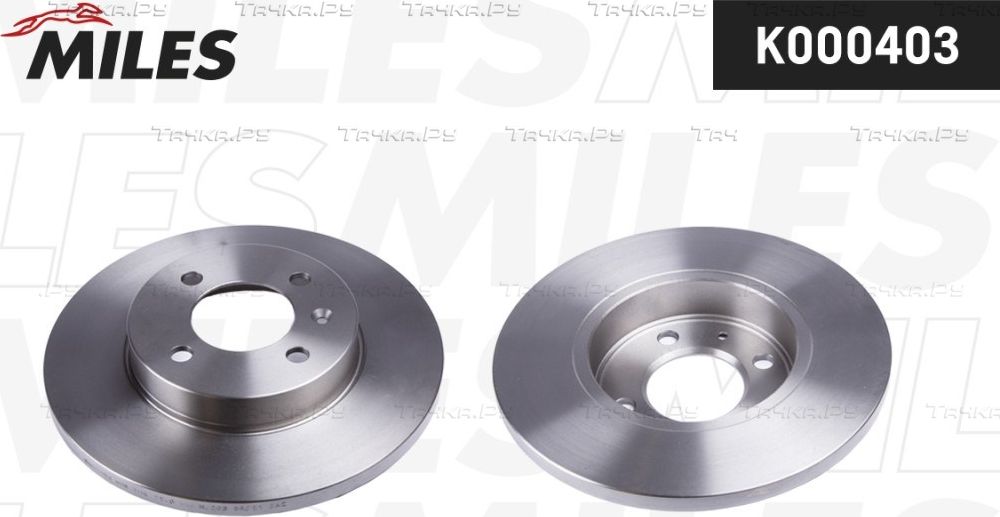 Тормозной диск Miles передний для Volkswagen Passat B3 1988-1997. Артикул K000403
