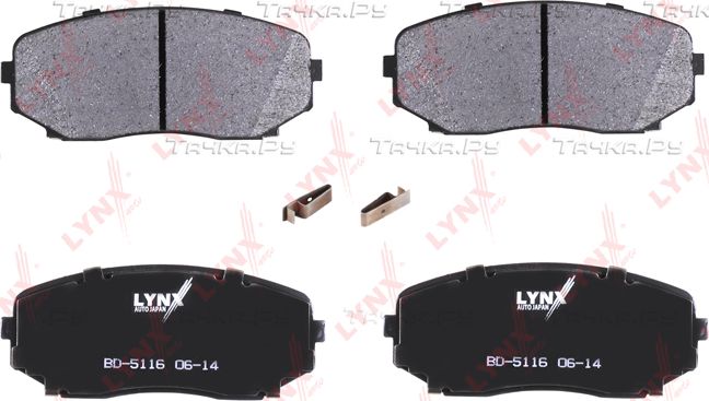 Тормозные колодки LYNXauto передние для Ford Edge I 2010-2014. Артикул BD-5116