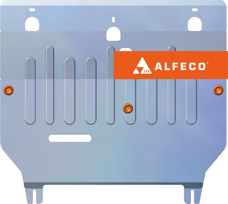 Защита алюминиевая Alfeco для картера и КПП Changan UNI-V 2022-2026. Артикул ALF.57.10 AL4