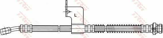 Тормозной шланг TRW передний левый для Hyundai Elantra III (XD) 2000-2006. Артикул PHD619