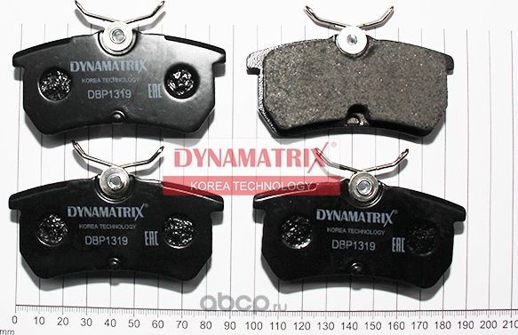 Колодки тормозные (Dynamatrix-Korea). Артикул DBP1319