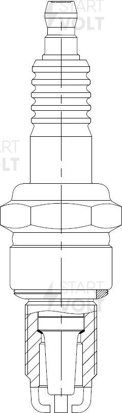 Свеча зажигания StartVOLT для SEAT Inca I 1995-2003. Артикул VSP 0001