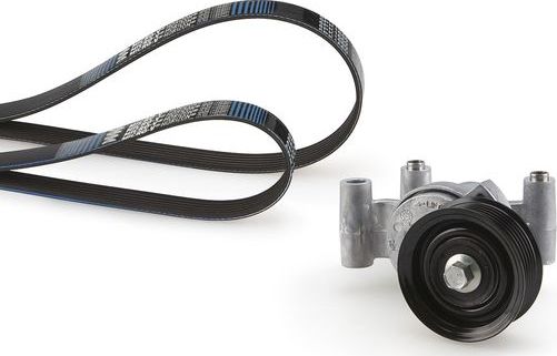 Приводной ремень поликлиновой с роликами (комплект) Gates Micro-V® Kit для Mazda 5 I (CR) 2007-2007. Артикул K056PK1305