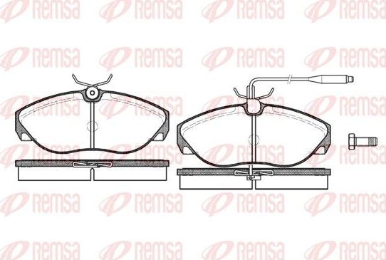 Тормозные колодки Remsa. Артикул 0486.02
