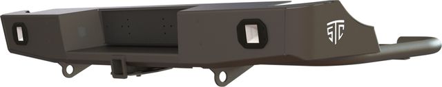 Бампер силовой STC задний для Volkswagen Amarok I 2010-2026 с квадратом под фаркоп и фарами заднего хода/ ПТФ. Артикул STC-VA-BR-L2