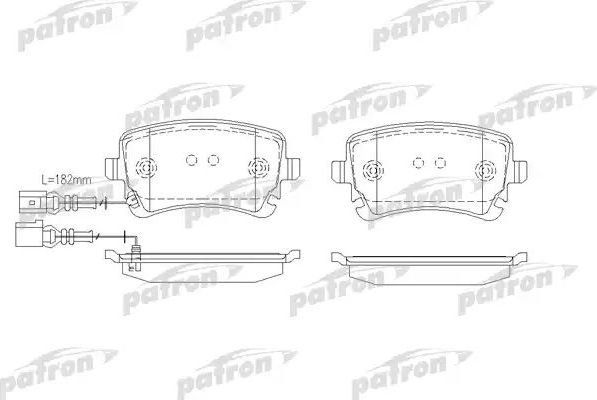Тормозные колодки Patron. Артикул PBP1644