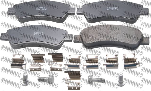 Тормозные колодки Febest задние для Fiat Ducato III 2006-2026. Артикул 2501-BOXR