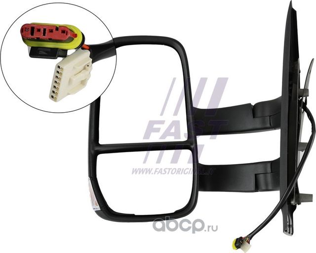 ЗЕРКАЛО IVECO DAILY 14> ЭЛЕКТР. ДЛИН. ЛЕВ ПОДОГРЕВ+ДАТЧИК 7 PIN + 4 PIN (Fast). Артикул FT88361