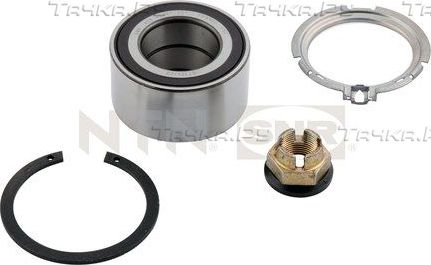 Ступичный подшипник (комплект) NTN / SNR передний для Renault Clio V 2008-2010. Артикул R155.76