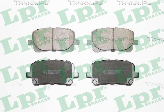 Тормозные колодки LPR для Toyota Noah I (R60) 2001-2007. Артикул 05P904