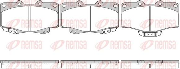 Тормозные колодки Remsa. Артикул 0315.14