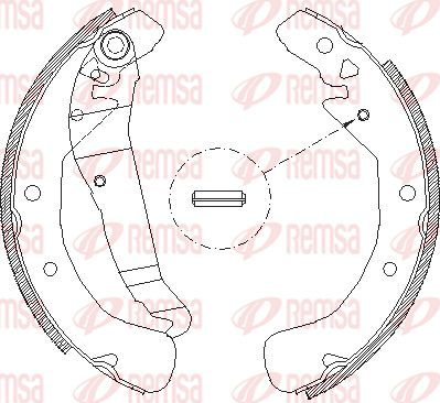 Тормозные колодки Remsa. Артикул 4422.00
