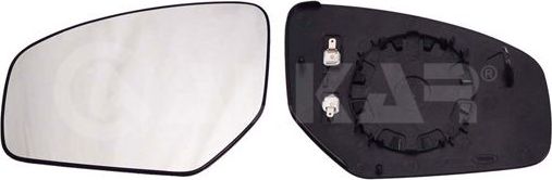 Зеркальное стекло бокового зеркала Alkar правое для Honda Civic IX 2012-2016. Артикул 6432935