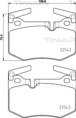 Тормозные колодки Nisshinbo задние для Lexus RC I 2014-2026. Артикул NP1147