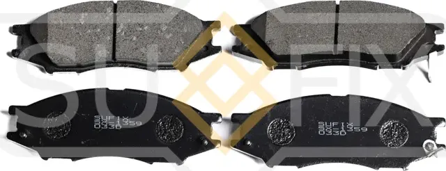 Колодки тормозные дисковые передние правые/левые MITSUBISHI LANCER VII 2000-2013 (Sufix). Артикул SX1359