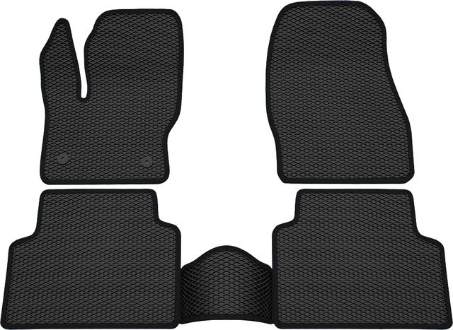 Коврики Rezkon EVA для салона Ford Kuga II 2012-2016 Черный кант. Артикул 9016020101