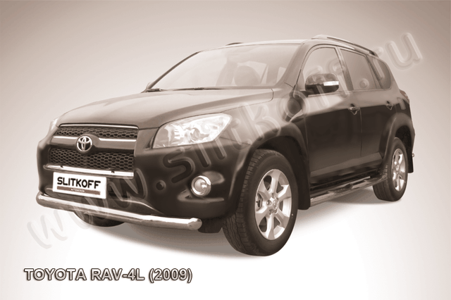 Защита Slitkoff переднего бампера d76 для Toyota RAV4 III LWB 2009-2010. Артикул TR409L-010